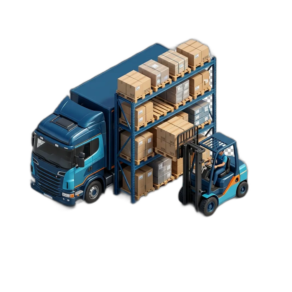 Vast modern warehouse facility with extensive storage racking